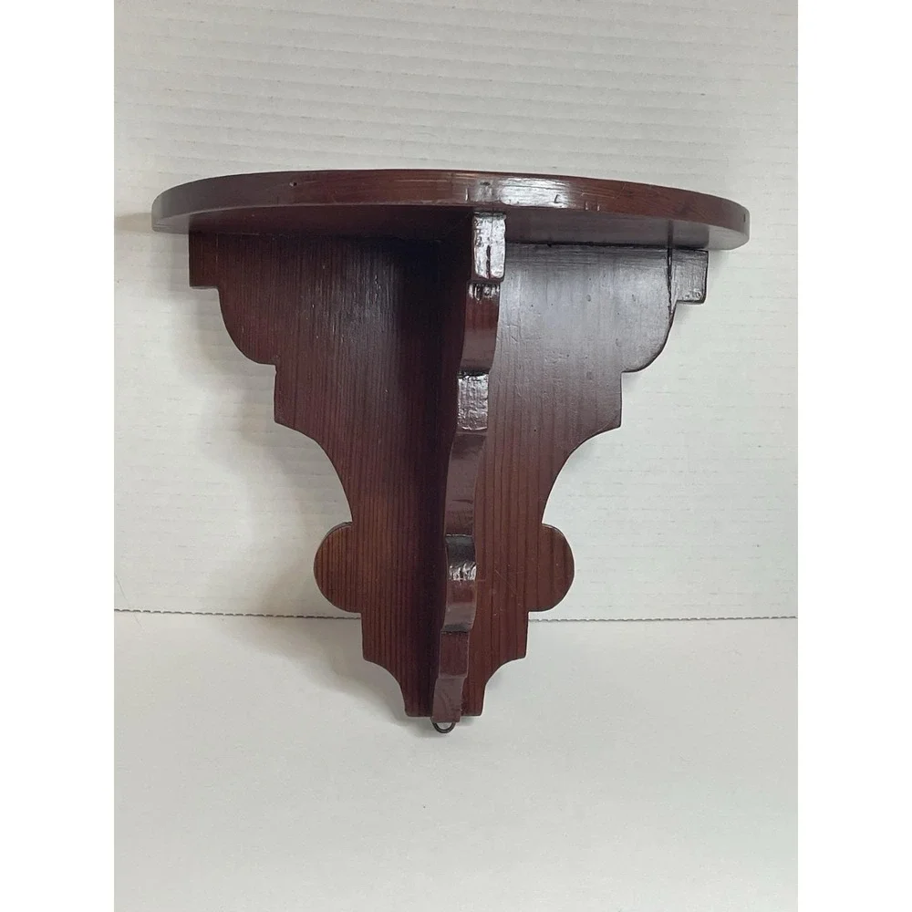 Wall Gallery Shelf Scalloped Stained Photo Shelf Decor Display 9.5 X 8.5